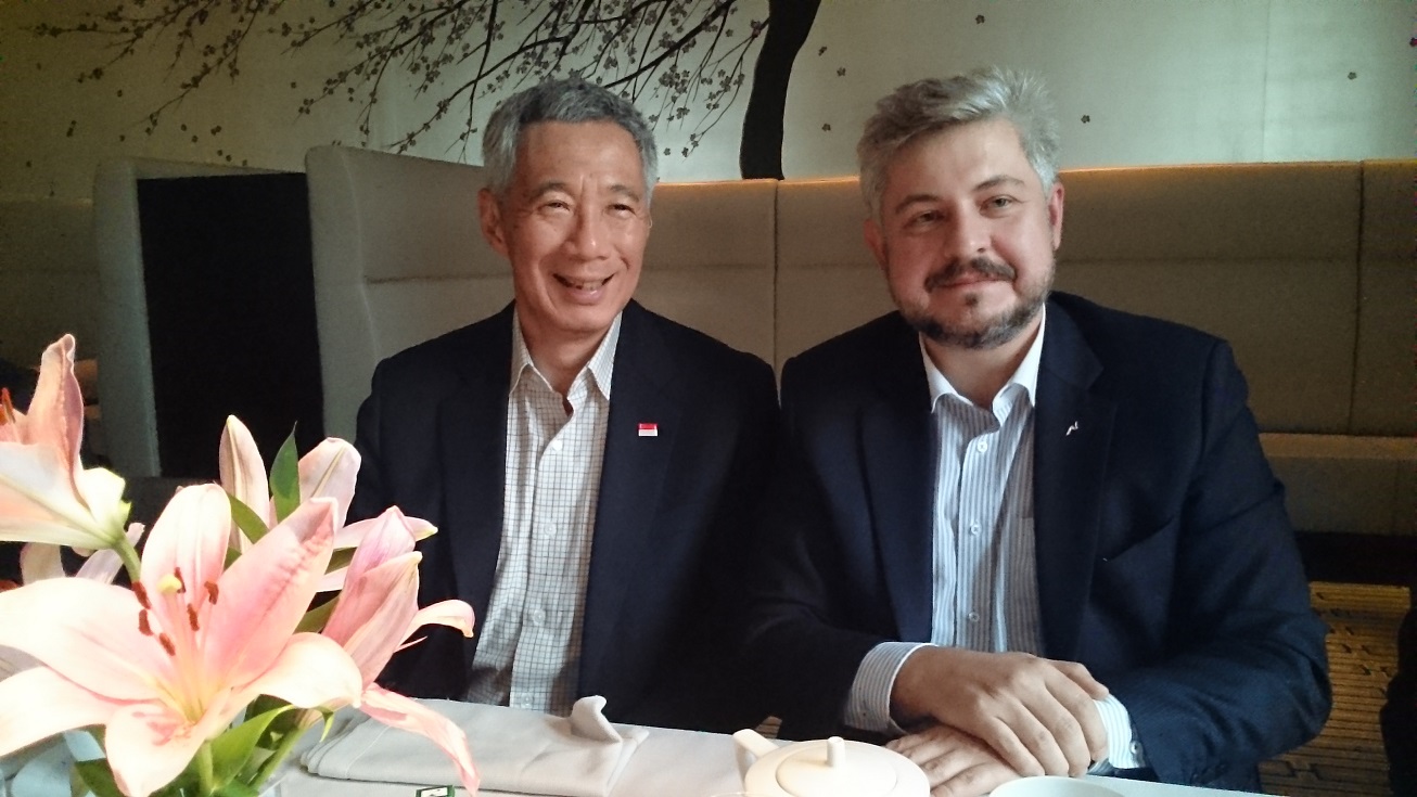 Mr Oleg Gorbulin At The Singapore Business Federation Luncheon With The Prime Minister Of Singapore Mr Lee Hsien Loong